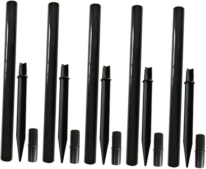 Lawn Light Accessories 15Pcs Solar Torch Light Extension Poles with Ground Stakes and Connector Kit for Outdoor | Lumora