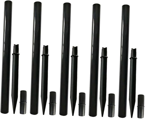 Lawn Light Accessories 15Pcs Solar Torch Light Extension Poles with Ground Stakes and Connector Kit for Outdoor | Lumora