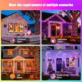 JMEXSUSS Color Changing String Lights for Halloween, 66ft 200 LEDs, RGB