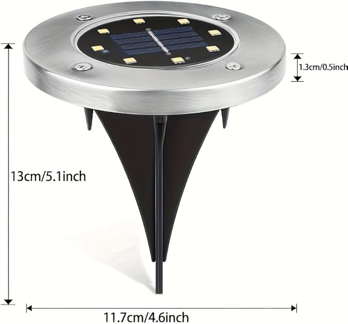 6/16/18 Pack Solar Lights Outdoor, IP44 Waterproof Solar Ground Lights with 8 Modes, Solar Powered Landscape | Lumora