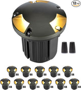 Gardenreet Landscape Well Lights Brass - Ip65 Hardwired Electric Low Voltage In Ground - Outdoor Path Light | Lumora