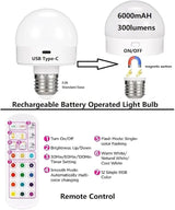 15'' Battery Operated Hanging Outdoor Chandelier with Remote,RGB Color Rechargeable Pendant Light with Hook,Large | Lumora