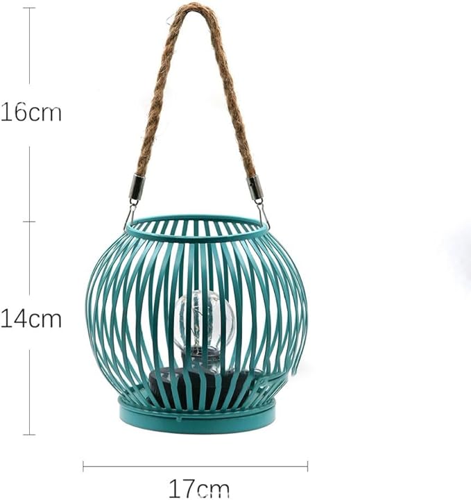 Iron Crafted Solar Stripe Light For Garden Paths With Weatherproof Outdoor Lantern Design, Providing Long Lasting Decorative Lighting (Black striped lights)