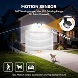 LED Security Lights Motion Sensor Light Outdoor, 7000LM, 6500K, Waterproof, Flood Light Outdoor Motion Detector with Adjustable 3 Head, Hardwired Wall Light for Entryway, Yard, Garage
