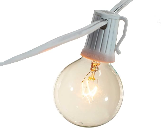 EST. LEE DISPLAY L D 1902 Indoor ＆ Outdoor G50 Globe Light Bulbs, Transparent Clear Color Glass, Incandescent | Lumora