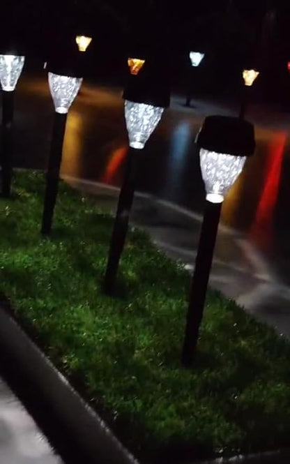 Solar Pathway Lights LED Solar Light IP44 Waterproof Landscape Lighting for Patio Driveway Decor (Colorful*4PCS)