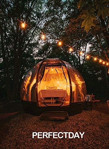 PERFECTDAY Solar String Lights, Shatterproof LED Solar String Light Outdoor G40 Umbrella Lights with 25 Bulbs - 27 | Lumora
