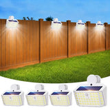 Clip on Solar Lights Outdoor, Motion Sensor Fence Lights