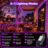 KAQ 240LED 88Ft Connectable String Lights Indoor Outdoor Clear Wire