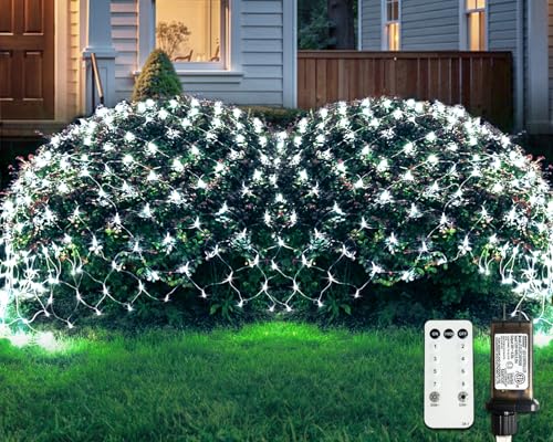 JMEXSUSS Outdoor White Net Lights Waterproof