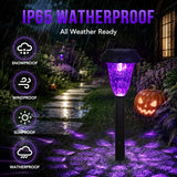 GIGALUMI Solar Halloween Lights Outdoor Waterproof Pathway Lights, 12 Pack