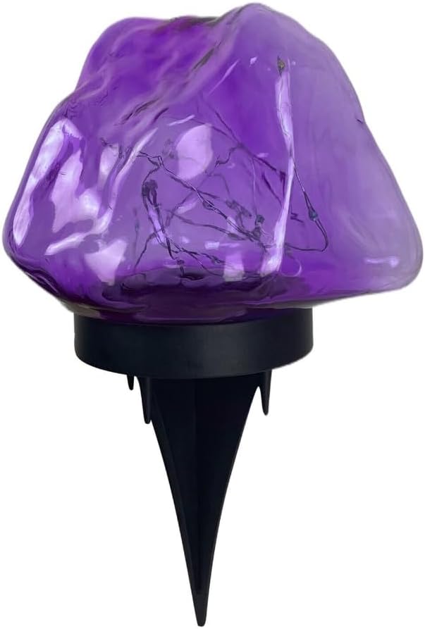 anso Solar Garden Lights Outdoor Landscape Pathway Garden Yard Waterproof LED Lamp (Purple)