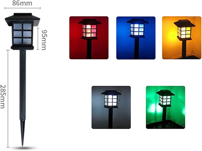 Outdoor Solar Pathway Lights Waterproof 2-Packs Outside LED Decorative Lights Landscape Lighting for Yard Patio | Lumora