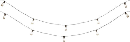 Litex Industries: 21-ft Solar Brown Outdoor String Light with 10 White-Light LED Edison Bulbs