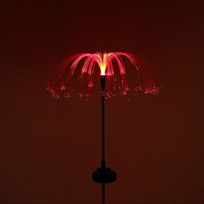 Ulalaza 2PCS Garden Solar Lights Multi-Color Changing LED Flower Stake Light Decorative Landscape Lawn Yard Outdoor Lights The Length 58 * 43 * 81mm/2 * 2 * 3inch Colors Light