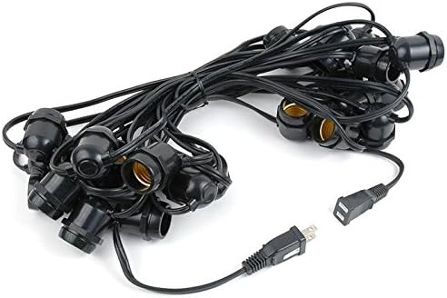 37.5 Foot S14 LED Edison Outdoor String Lights - Commercial Grade String Lights - Backyard Garden Gazebo – Cafe | Lumora
