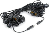 37.5 Foot S14 LED Edison Outdoor String Lights - Commercial Grade String Lights - Backyard Garden Gazebo – Cafe | Lumora