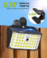 Clip on Solar Lights Outdoor, Motion Sensor Fence Lights
