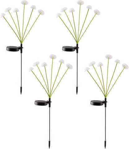 LED Solar Garden Lights Mushroom, Waterproof Solar Pathway Lights Outdoor, for Patio, Festival, Wedding, Party Decor Jellyfish Ambiance