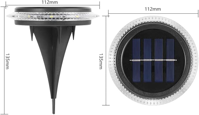 Ulalaza 2Pcs Solar Decking Lights RGB+ Changing Solar Step Lights Outdoor Waterproof Stair Lights for Fence, Deck | Lumora