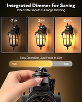 VIANIS Outdoor Motion Sensor Light, Oil Rubbed Bronze 16.4" H Aluminum