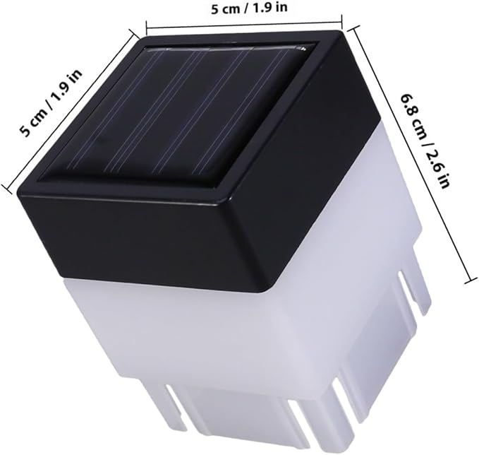 DOITOOL 1pc Solar Fence Light Landscape Lamp for Gardens Patios and Corridors Automatic Light Outdoor Decoration and Lighting