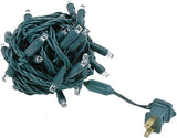 Novelty Lights 25ft 50 LED Pure White Christmas Lights Outdoor/Indoor, 6" Spacing, Green Wire String Lights for | Lumora