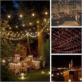Hometown Evolution, Inc. G40 LED Warm White Outdoor Patio String Lights with 0.6 Watt Bulbs (G40 LED 3 Diode | Lumora