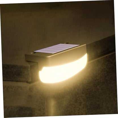 NUOBESTY 2pcs Solar Stair Lamps Outdoor Decks Light for Garden Weather-Resistant LED Step Lights for Fence Handrail Patio Pathway