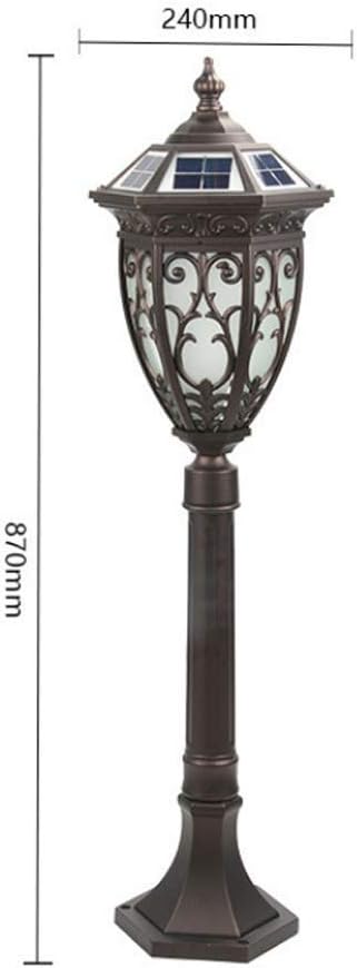 Lights Outdoor IP65 Waterproof Rainproof Victoria Solar LED Post Pillar Column Light European Antique Community | Lumora