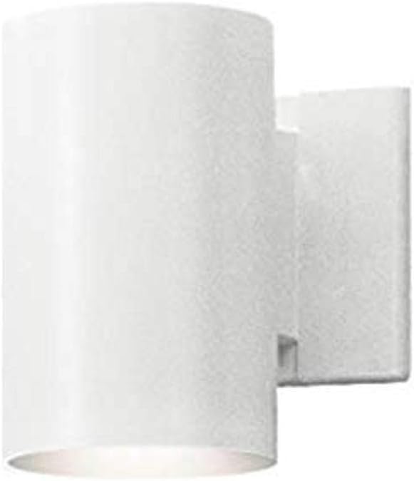Kichler 9234WH Outdoor Cylinder Wall Mount Sconce, 7 in (Height), White | Lumora