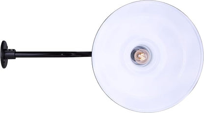 CANARM BL16WACBK Outdoor Aluminum Barn Light Black, 16 Inch