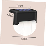 POPETPOP Solar Powered Stair Lamp Outdoor Led Handrail Fence Light Easy Installation Warm Lighting for Steps Decks | Lumora