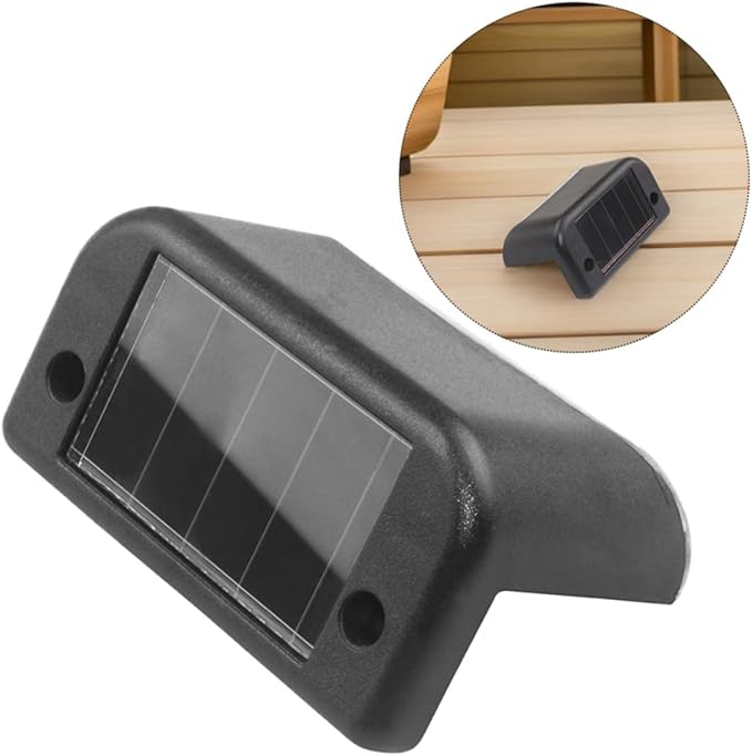 12pcs Solar Powered Waterproof LED Step Lights for Outdoor Stair Railing, Warm White Solar Deck Fence Lights for | Lumora