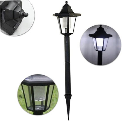2pcs Solar Powered Led Pathway Lights Outdoor Garden Solar Lights for Lawn and Patio Easy to Install Weatherproof Design