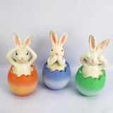 Garden Bunny Statue Solar Lights,Solar Resin Rabbit Outdoor Stake Light,Outside Waterproof Lawn Lamp,Easter Egg | Lumora