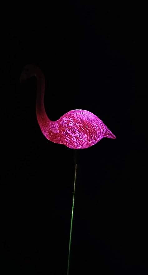 Starry Illuminate 1 PCS Solar Color Changing Style Garden Stake Light Pathway Stake Light (Flamingo)