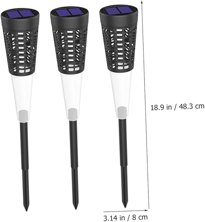 6pcs Solar Garden Stake Lights Decorative Courtyard Light Warm Glow Outdoor Lawn Lighting for Pathway and Villa | Lumora