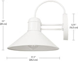 Globe Electric 44388 Novogratz x Globe Maxwell 11" Outdoor Wall Sconce, Matte White | Lumora