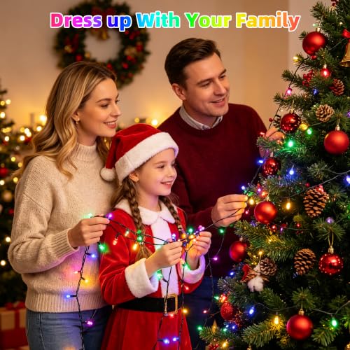 Chuya Christmas Tree Lights Outdoor Indoor String Lights,800LED 262FT