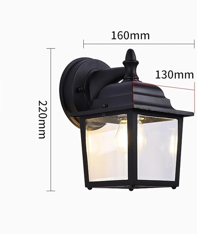 Outdoor Lamp Post Light Wall LED Outdoor Mounted Porch Retro Wall Light Black Rustic Loft Antique Wall Lamp Edison | Lumora