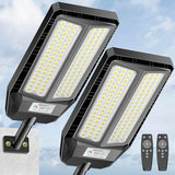 Adewalk 5000W Solar Lights Outdoor - 7000K LED Solar Street Lights Outdoor with Motion Sensor and Remote Control, IP66 Waterproof, Dusk to Dawn for Yard, Patio