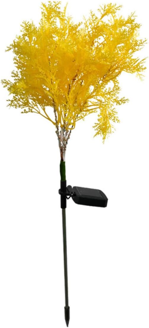 balacoo Solar Garden Lamp Lawn Light LED Solar Energy Ground Stake Landscape Outdoor Path Light Yellow for Garden Patio Yard Lighting
