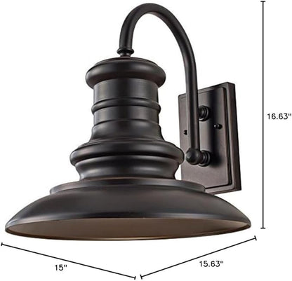Feiss Lighting-Redding Station-Large Outdoor Wall Light Aluminum Approved for Wet Locations in Period Inspired Style-15
