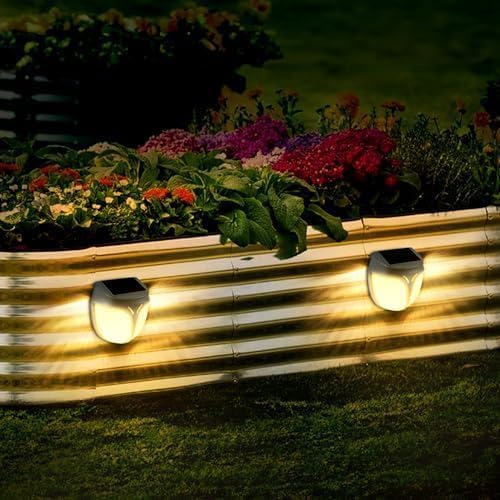 Raised Garden Bed Solar Lights Magnetic, IPX4 Waterproof Solar Lights Outdoor Dusk to Dawn, Solar Powered Garden | Lumora