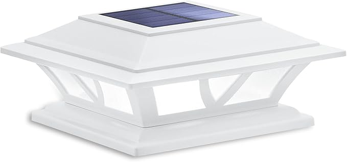 SIEDiNLAR Solar Post Lights Outdoor 2 Modes LED Deck Fence Cap Light for 4x4 5x5 6x6 Posts Patio Garden Decoration | Lumora