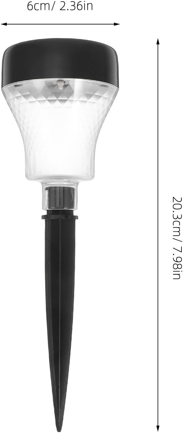 Gadpiparty 2Pcs Solar Pathway Lights Outdoor LED Solar Garden Stake Lights Waterproof Yard Lawn Landscape Lighting with Warm White Glow for Patio Walkway
