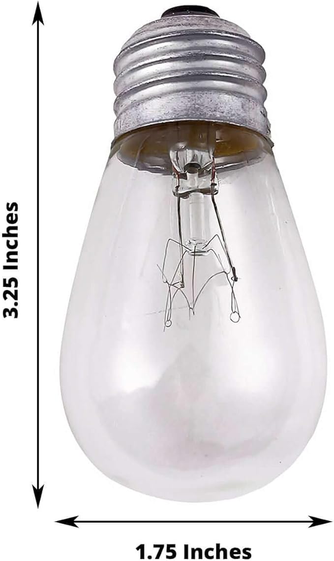 Efavormart 24 Pack | 11W Incandescent Warm White S14 Outdoor String Light Bulbs + 1 Extra Replacement Bulb Free for | Lumora