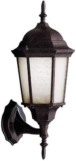 Kichler Madison 19.75" 1 Light Outdoor Wall Light with Clear Beveled Glass in Tannery Bronze | Lumora