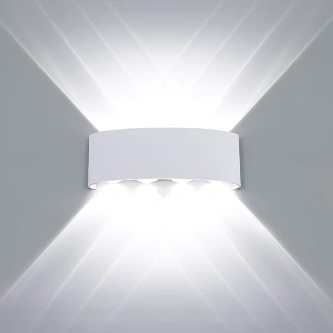 Kawell 8W Waterproof Modern Wall Light LED Wall Lamp Aluminum LED Wall Sconce Up Down Indoor Outdoor for Bathroom | Lumora
